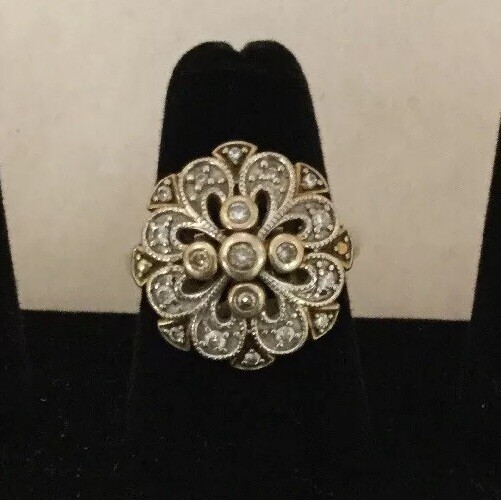 Beautiful Designer Sterling Silver Ring Signed JTW 925