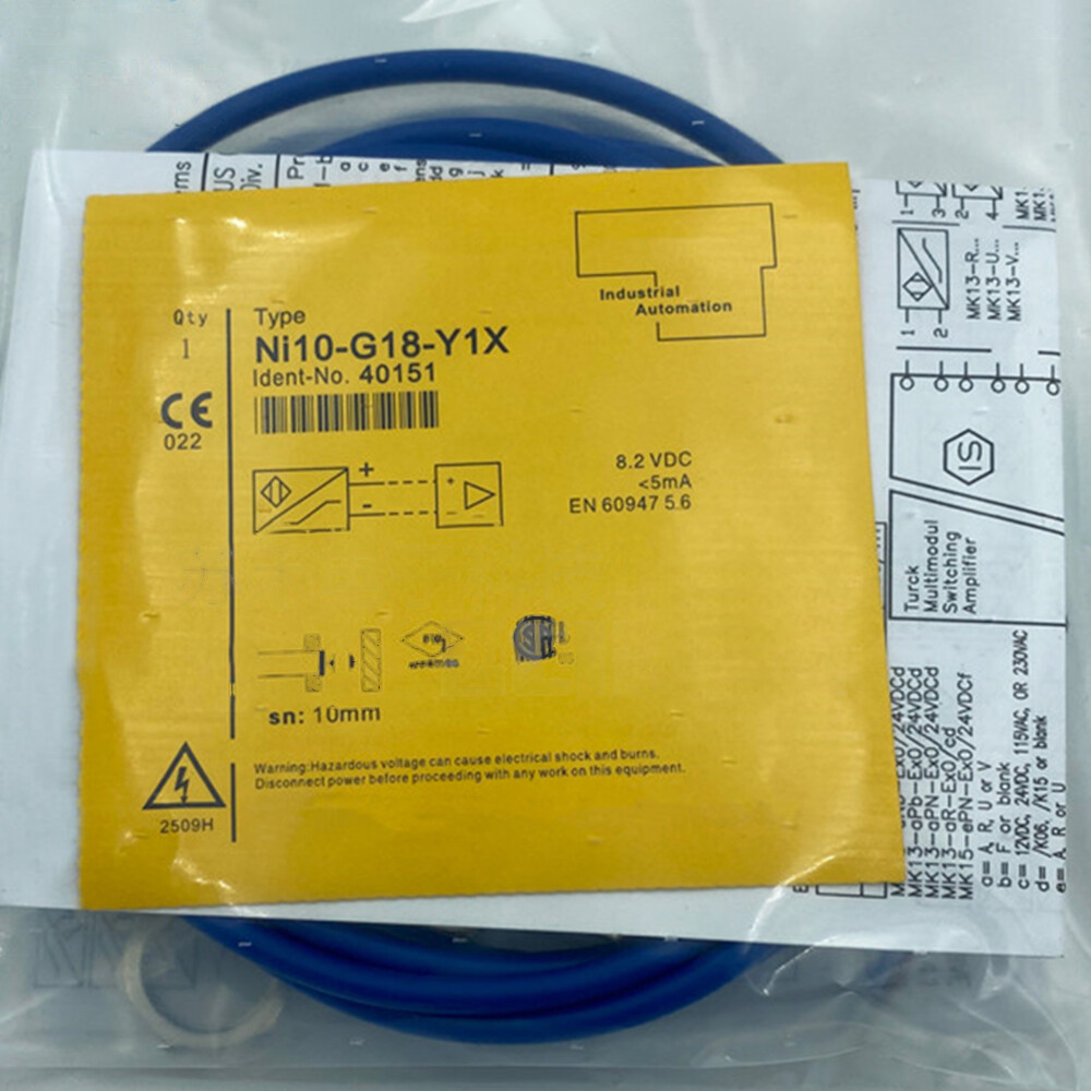 For TURCK NI10-G18-Y1X Proximity Switch Sensor Replacement
