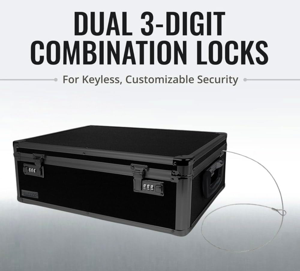 Security Lock Box - Personal Items Safe with Combo Lock