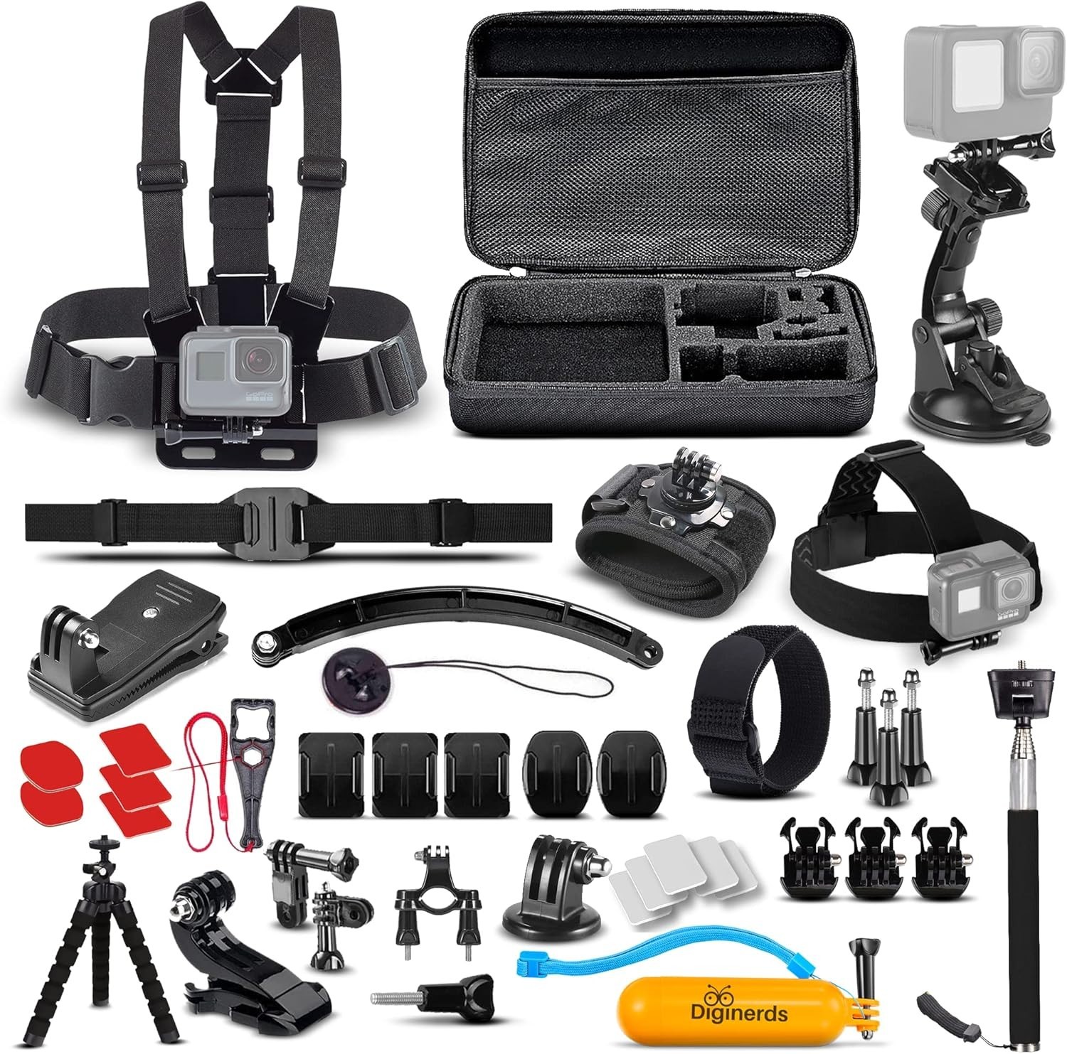 DigiNerds 50-in-1 Action Camera Accessories Kit - GoPro Hero 13 to 7 🔥New🔥
