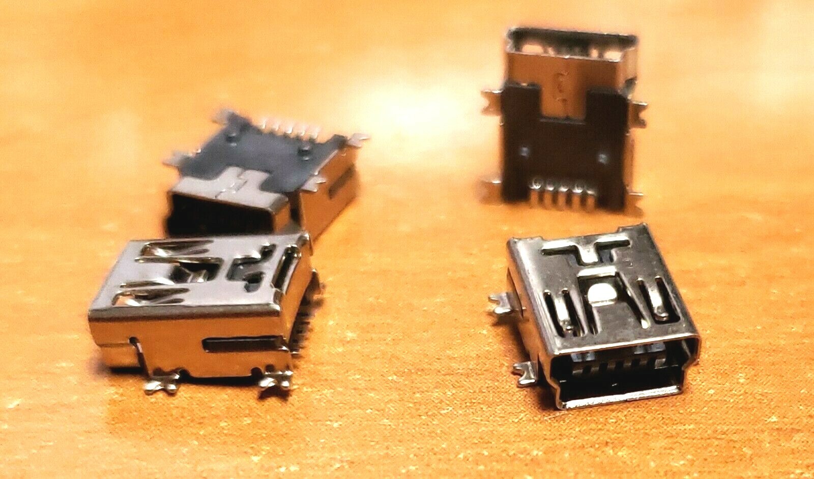 Mini USB female connector, bulk lot, QTY 250