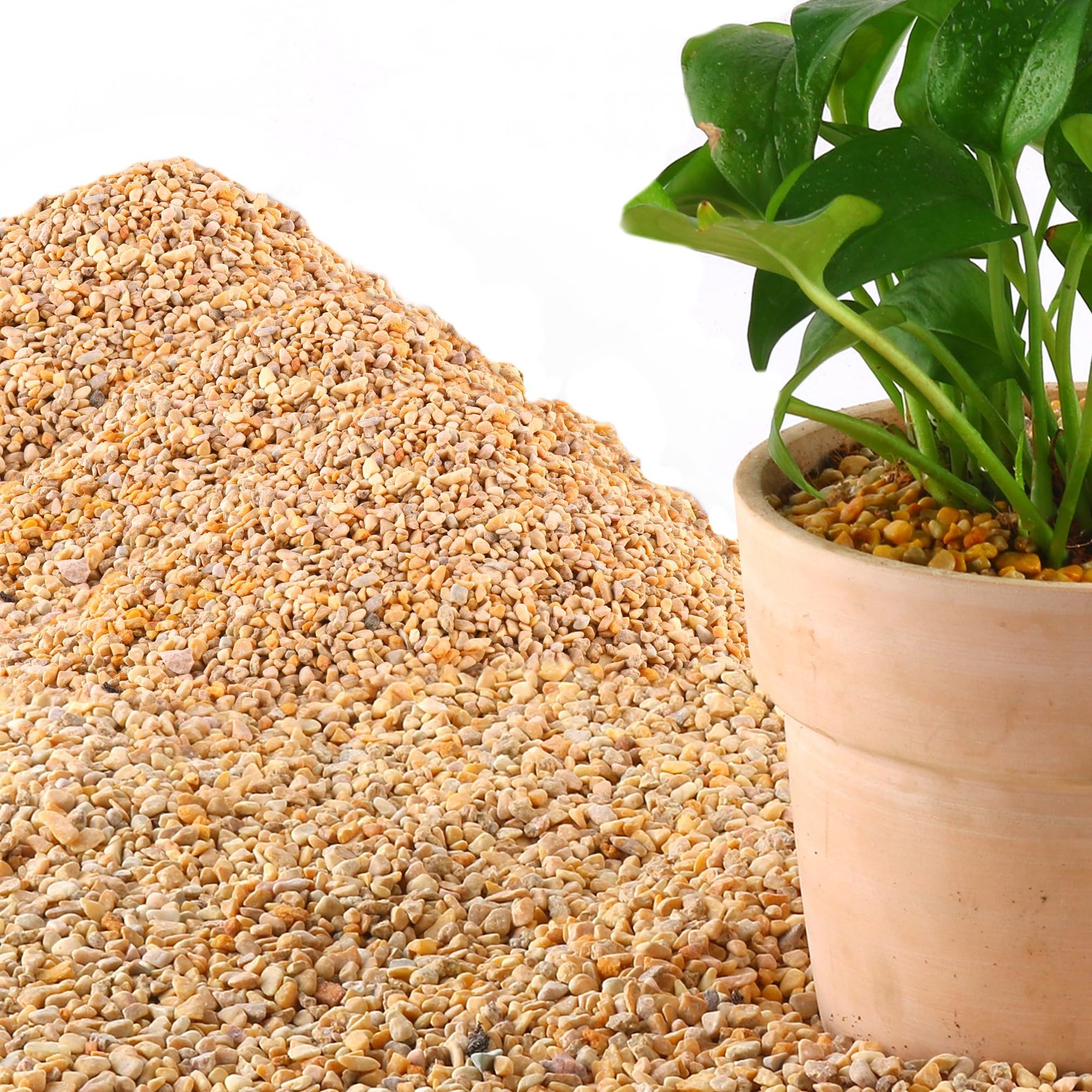 45Lb 1/5Inch Natural Pea Gravel for Landscaping,Decorative Aquarium Gravel,Te...