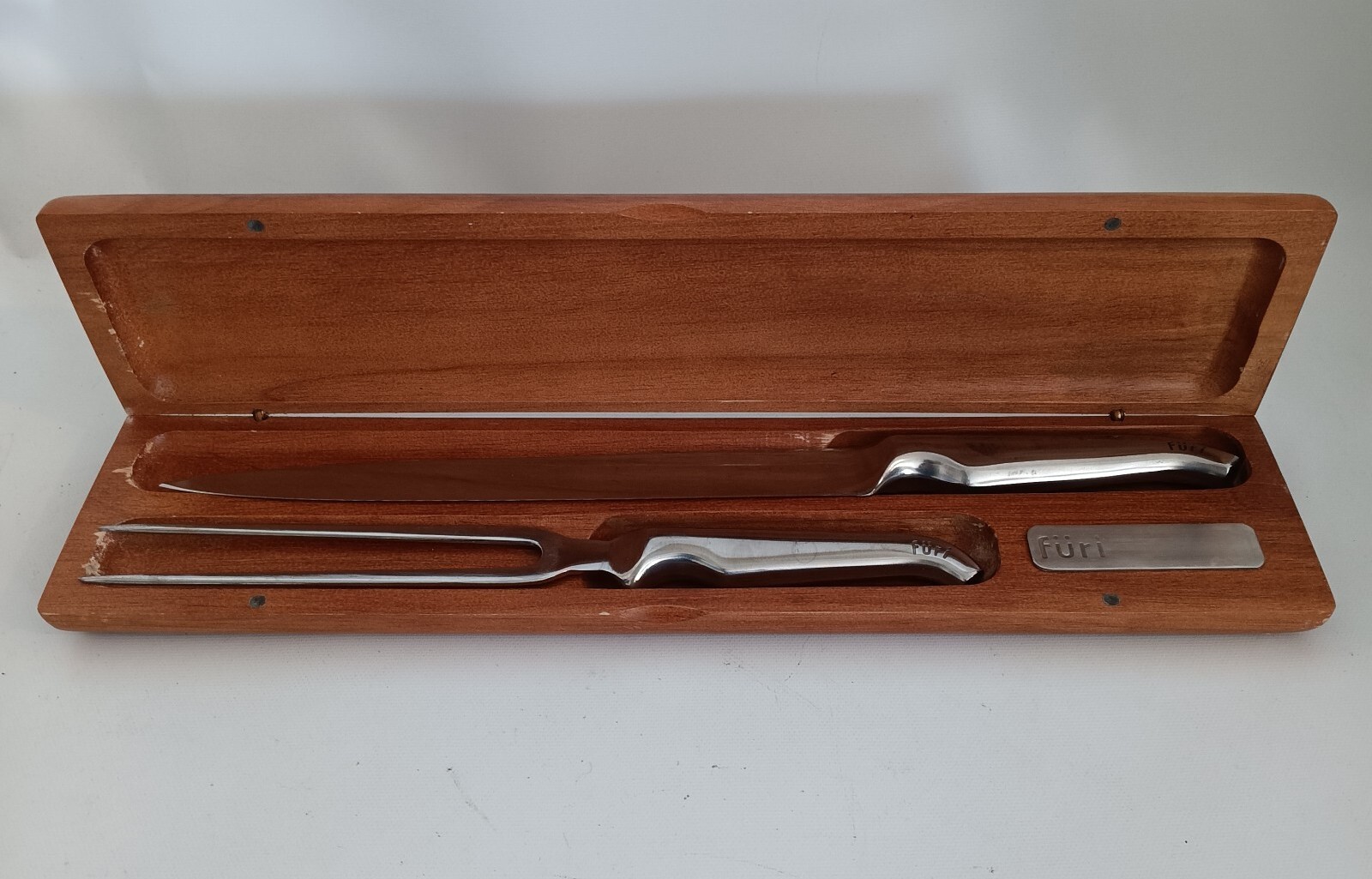 Furi Pro 2-Piece Carving Set With Wood Box