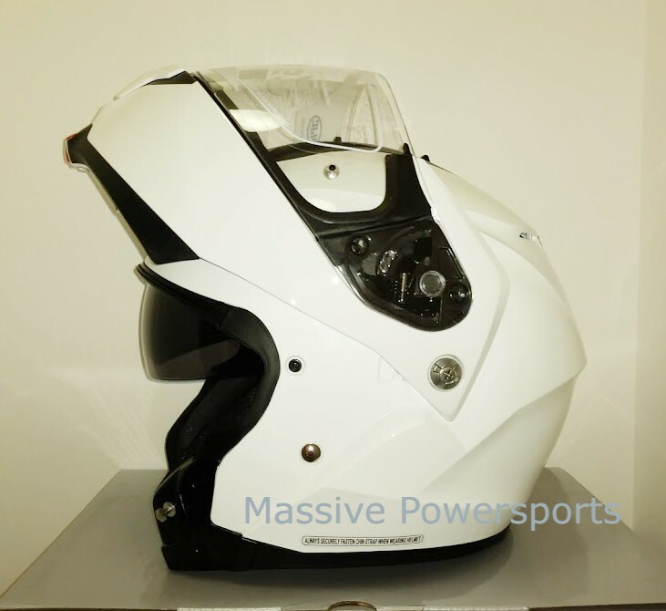 HJC C91 Motorcycle Helmet Gloss White XXX 3X 3XL XXXL Modular Sunscreen C-91