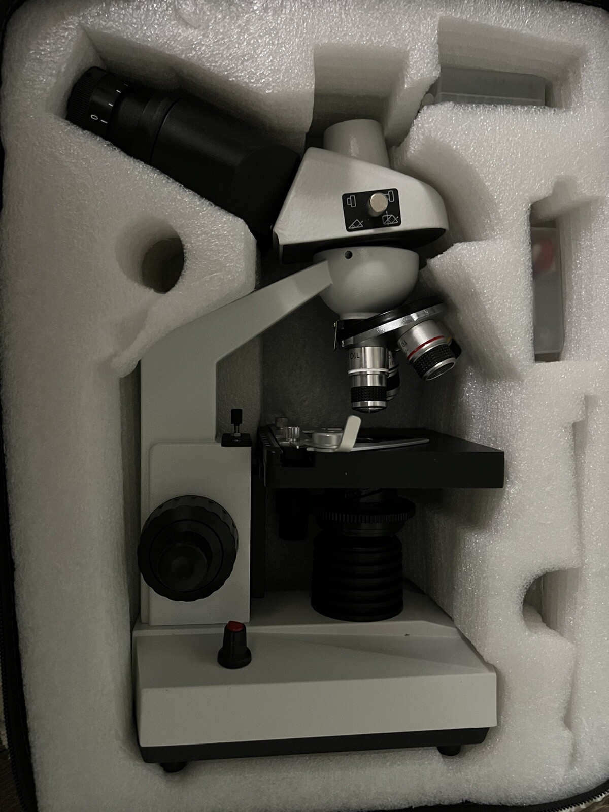 Professional Binocular Microscope with Double Layer Stage Abbe Condenser “READ”