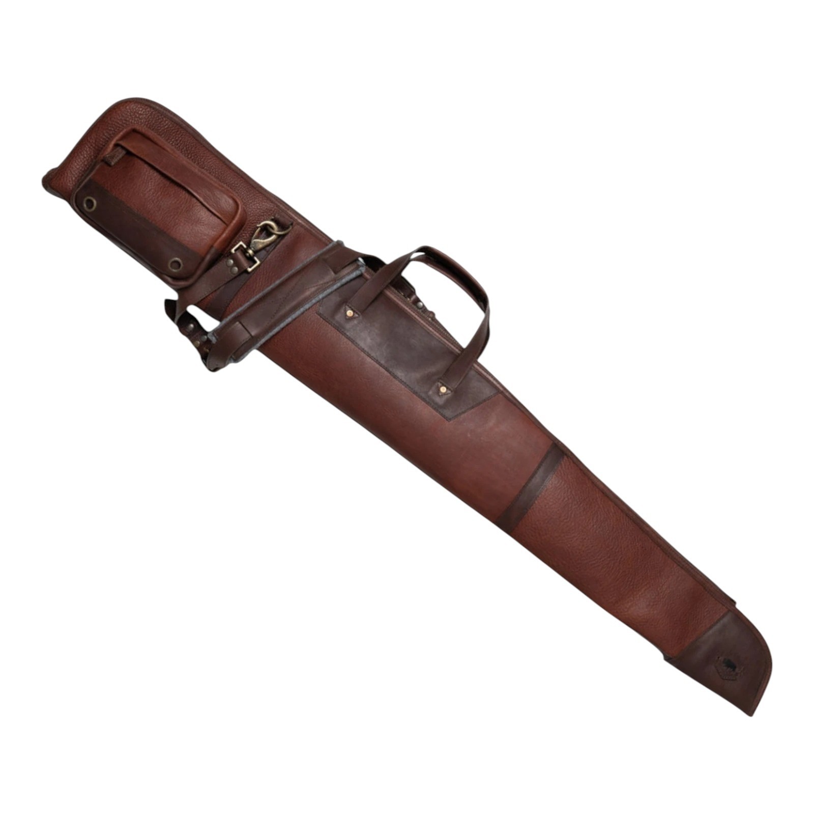 Leather Shotgun Slip Case Brown –Padded Rifle Gun Cover Vintage Hunting Bag Gift