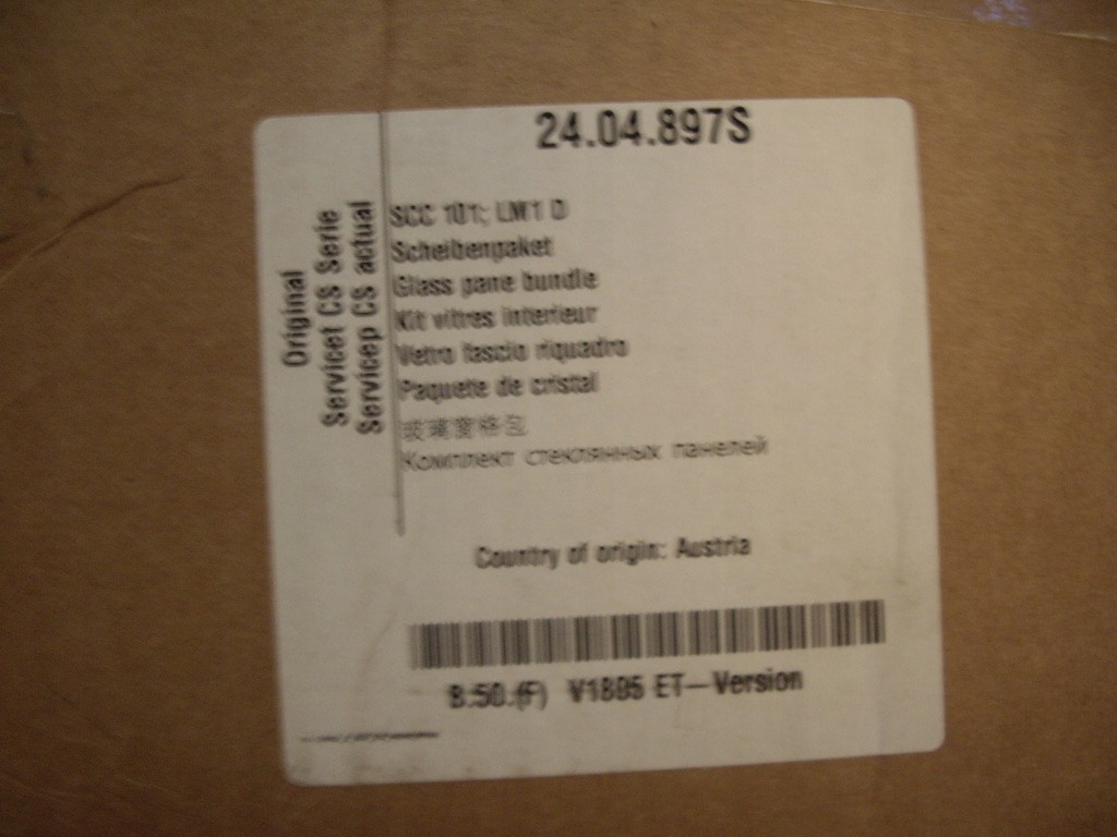 GLASS PANE BUNDLE Rational 04/24/897S 24