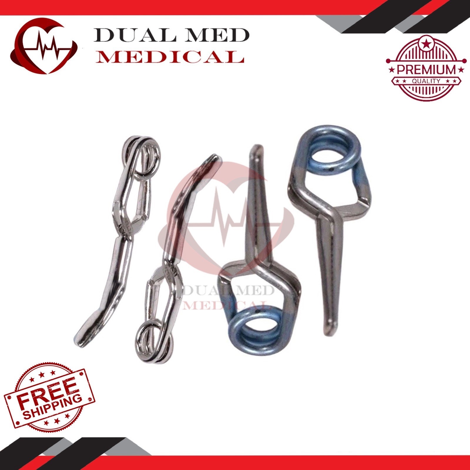 Lot of 4 Aesculap Yasargil Aneurysm Clips FE752K FT280T Titanium Surgical Neuro