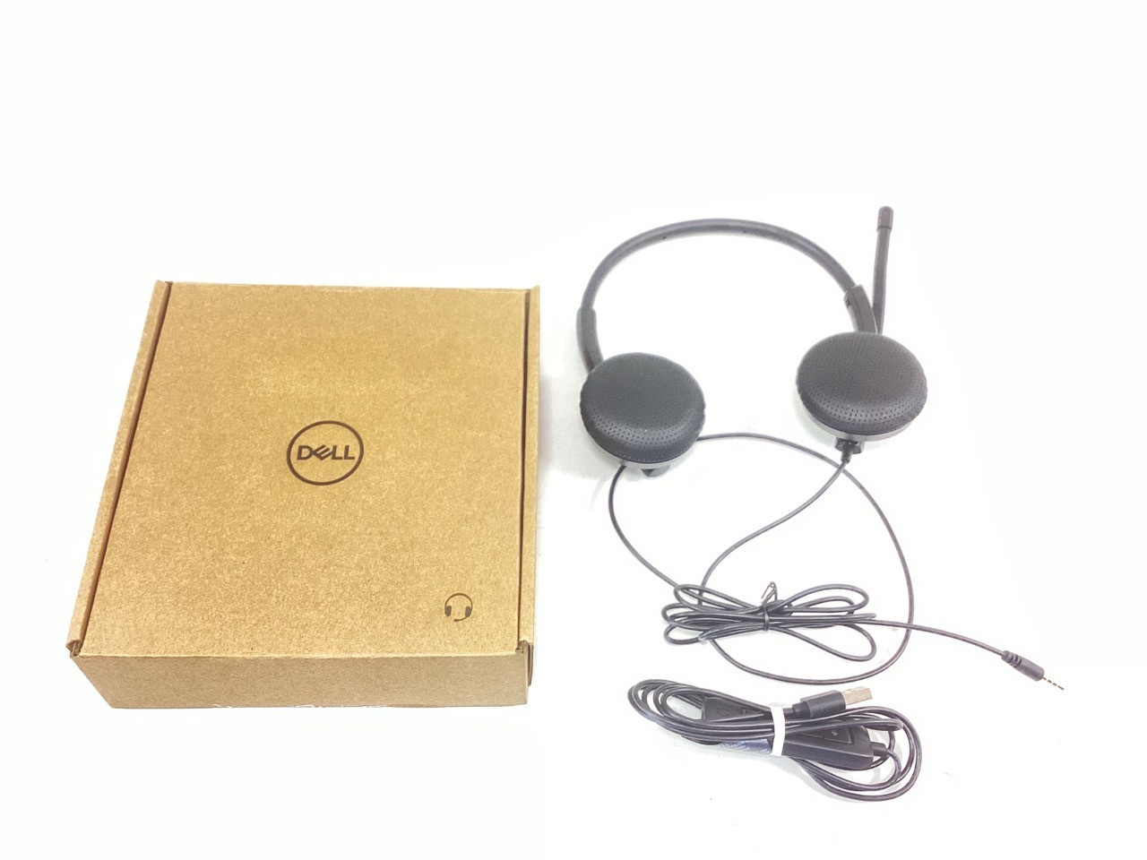 Dell WH1022  Stereo Headset - Noise-Canceling Swivel Mic