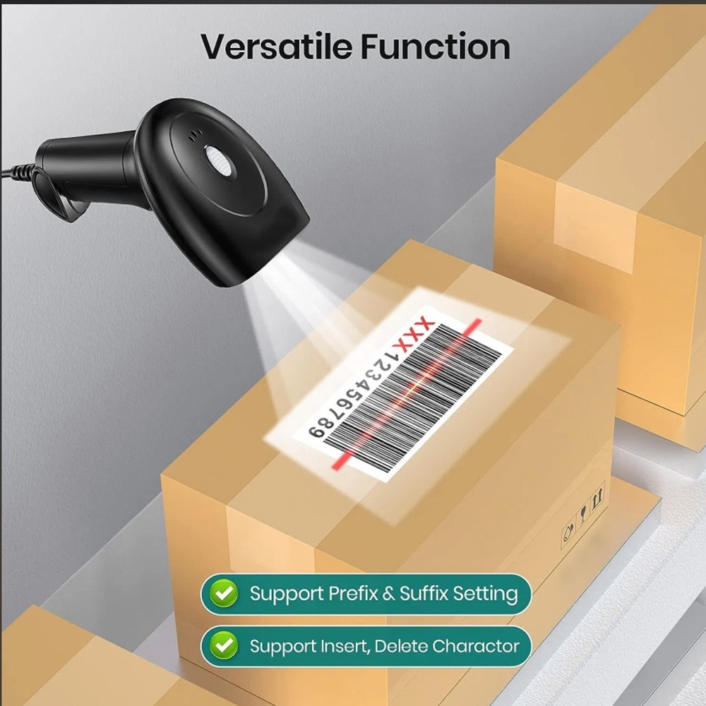 Handheld Anyeast Barcode Scanner 2D 1D QR Code USB Wired Automatic 3Moudles POS