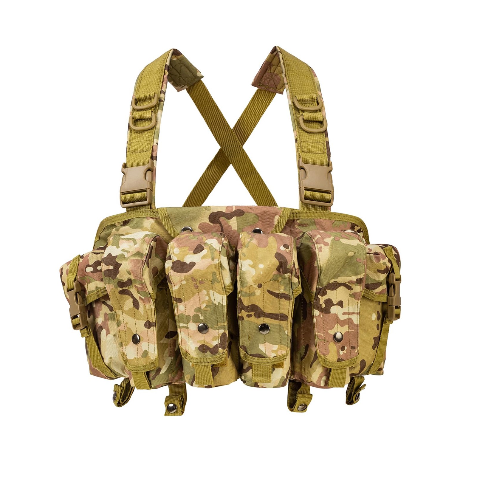Tactical Chest Rig for Airsoft - AK Chest Rig -Adjustable Tactical Outdoor Hu...