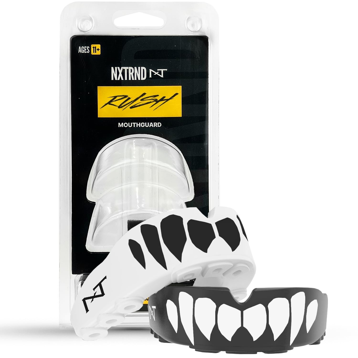 2 Pack Nxtrnd Rush Dual Layer Mouthguard, Custom Fit Sports Mouthpiece for Fo...