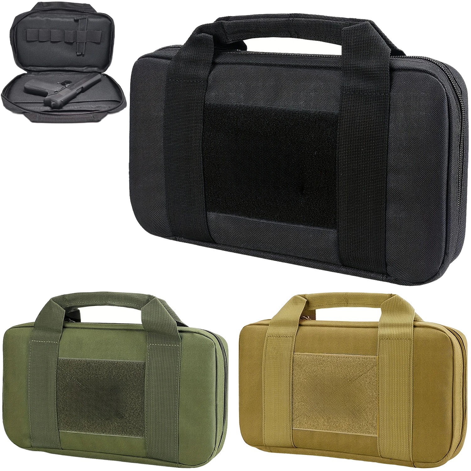 Tactical Handbag Pistol Package Outdoor Multifunctional Padded Tool Storage Bag