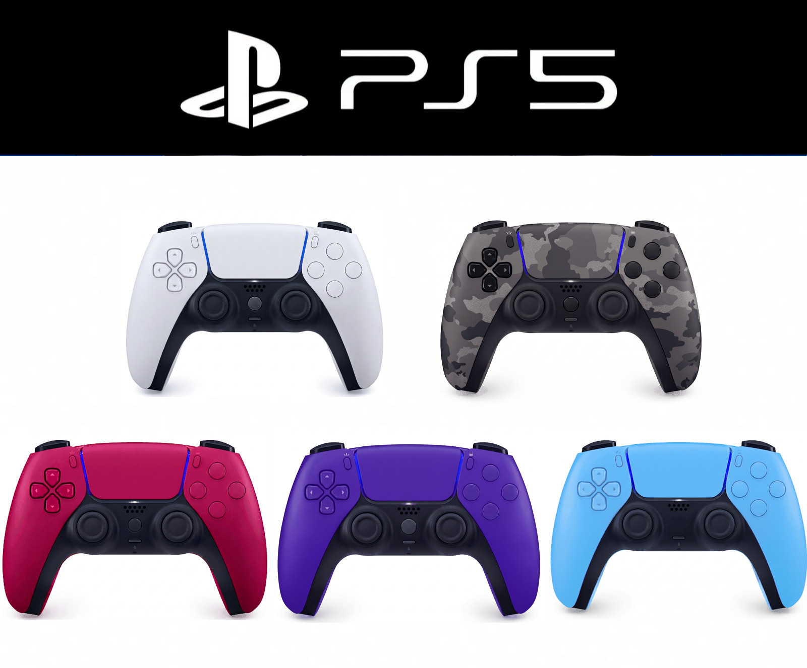 Wireless Controller Bluetooth Gamepad for PlayStation 5 PS5 Multi-color