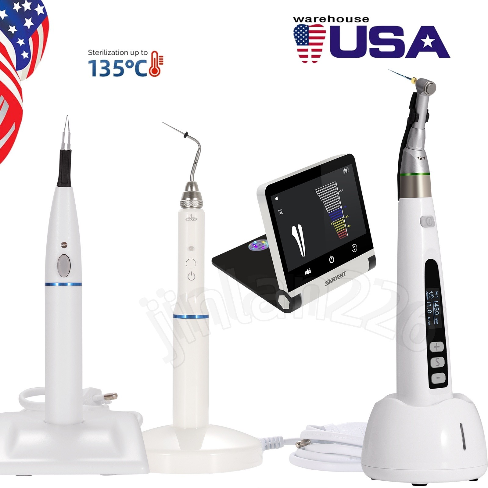 Dental Endo Motor 16:1 LED Contra Angle Obturation /Endo Heated Pen/Apex Locator