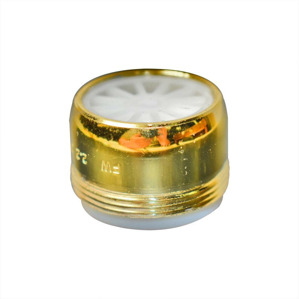 Dual Thread Aerator Size: 15/16" x 55/64"-27T Polish Brass Color Lead Free Brass
