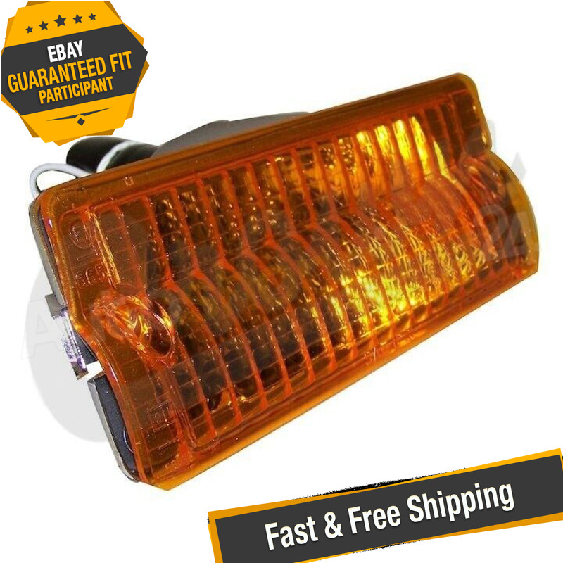 Crown J5460107 Left Amber Lens Parking Lamp for 1976-1991 Jeep SJ & J-Series