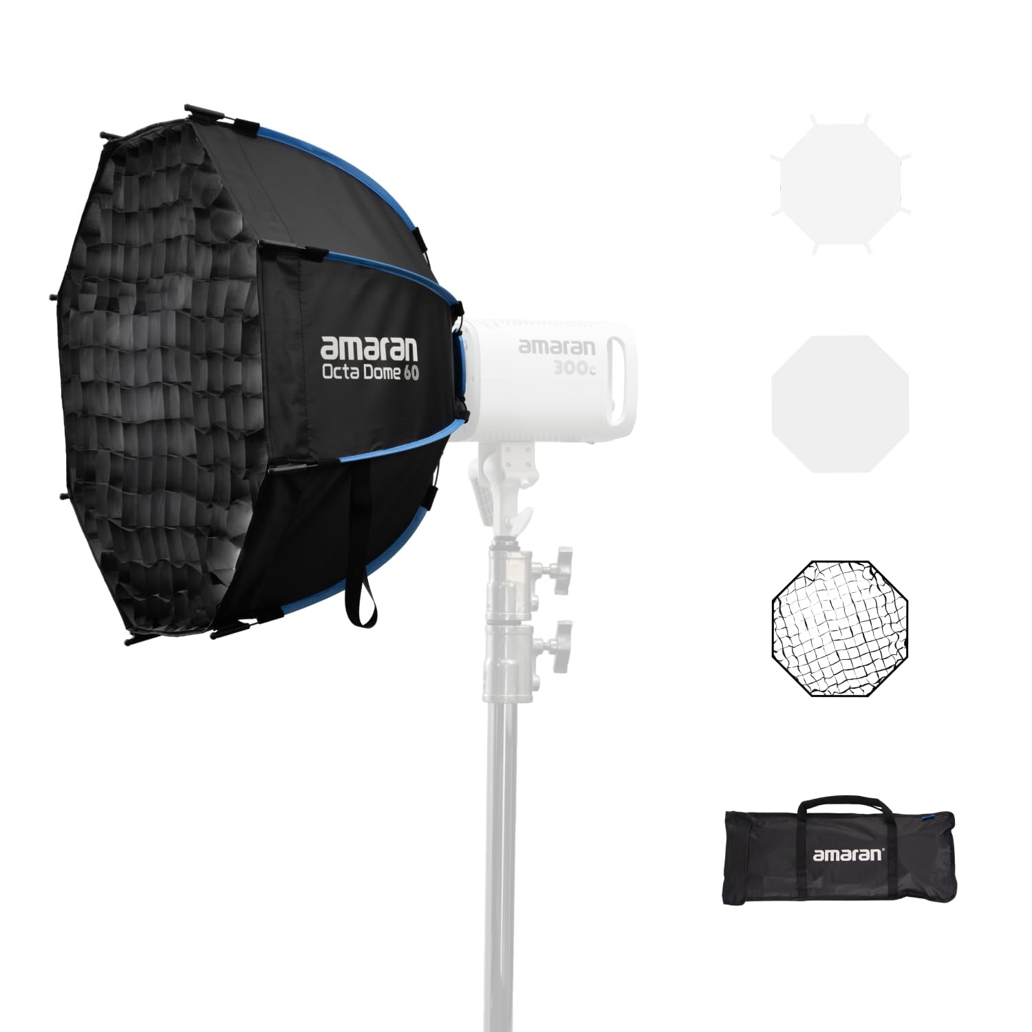 amaran Octa Dome 60 Softbox,One-snap 60cm (2ft) Large Octagonal Bowens Mount...