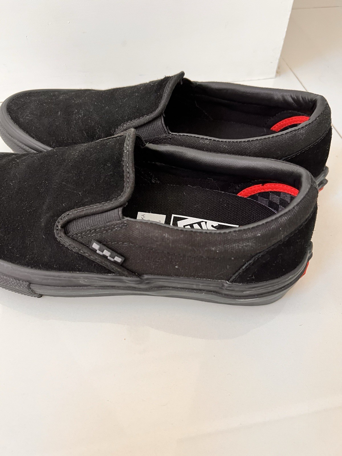 Vans Skate Slip-On PopCush Black Skateboarding Shoes Men's US 8 WORN ONCE