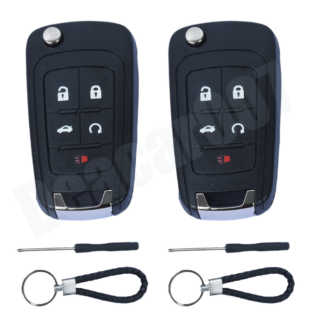 2x Remote Key Fob Case Shell Replacement For Chevrolet Equinox Camaro Cruze NEW