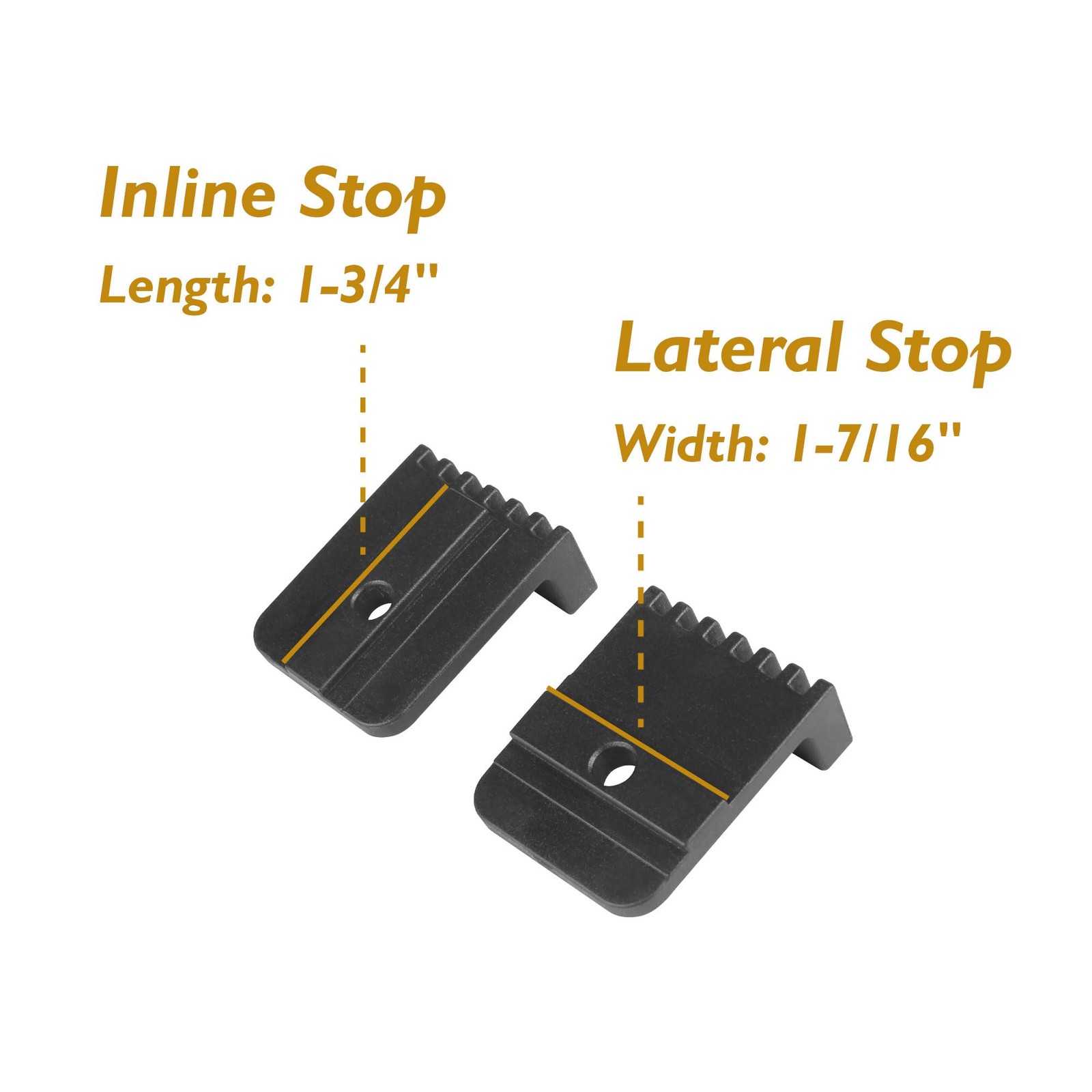 4 PCS OSKOOL TTrack Stop Block Set For 3/4 Inch DoubleCut Universal Track