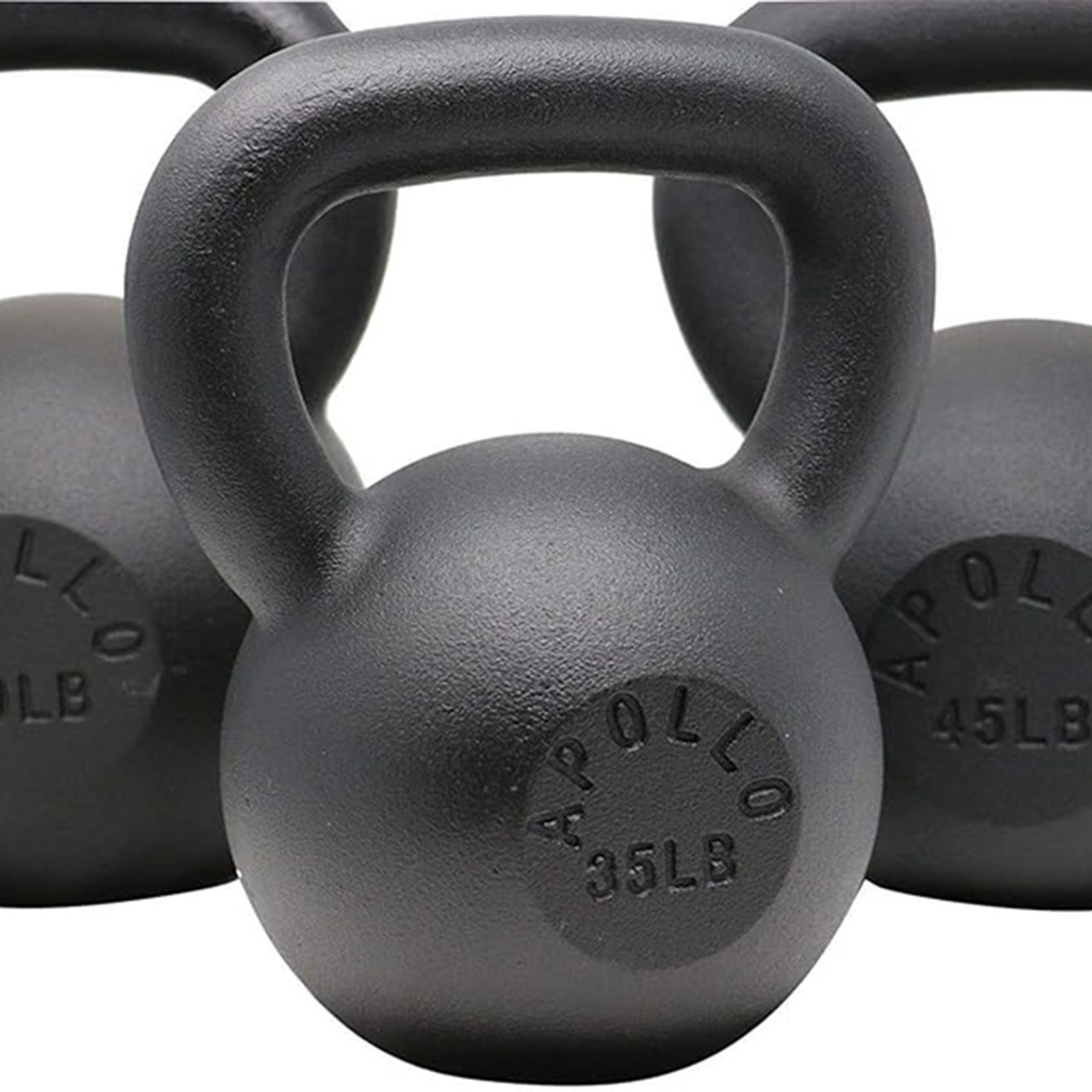 35LBS Solid Cast Iron Kettlebells Ideal for Strength Training, Building Muscles