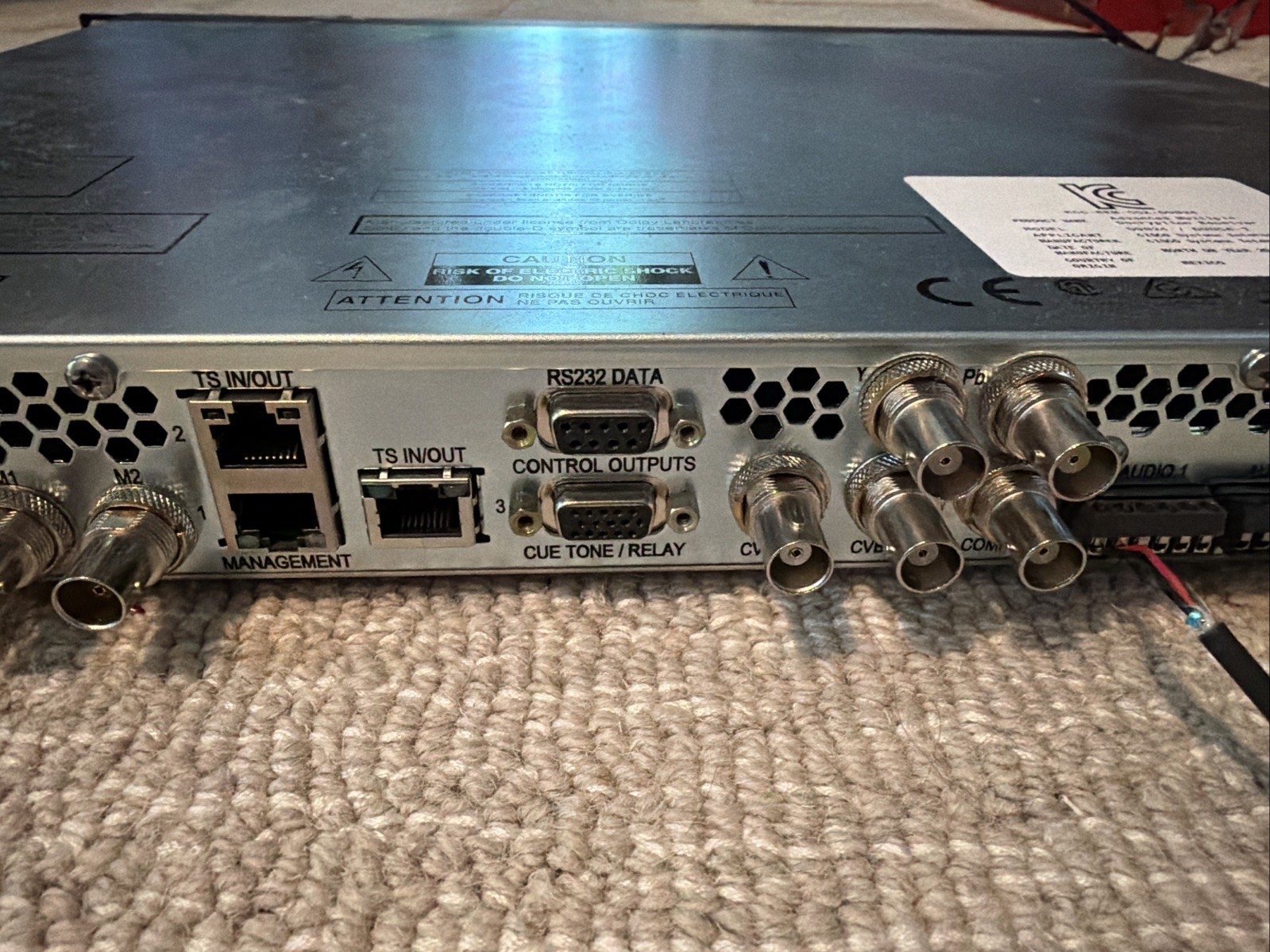 Cisco D9854-I Advanced Program Receiver DVB-S/S2 SDI HD-SDI Powers On Untested