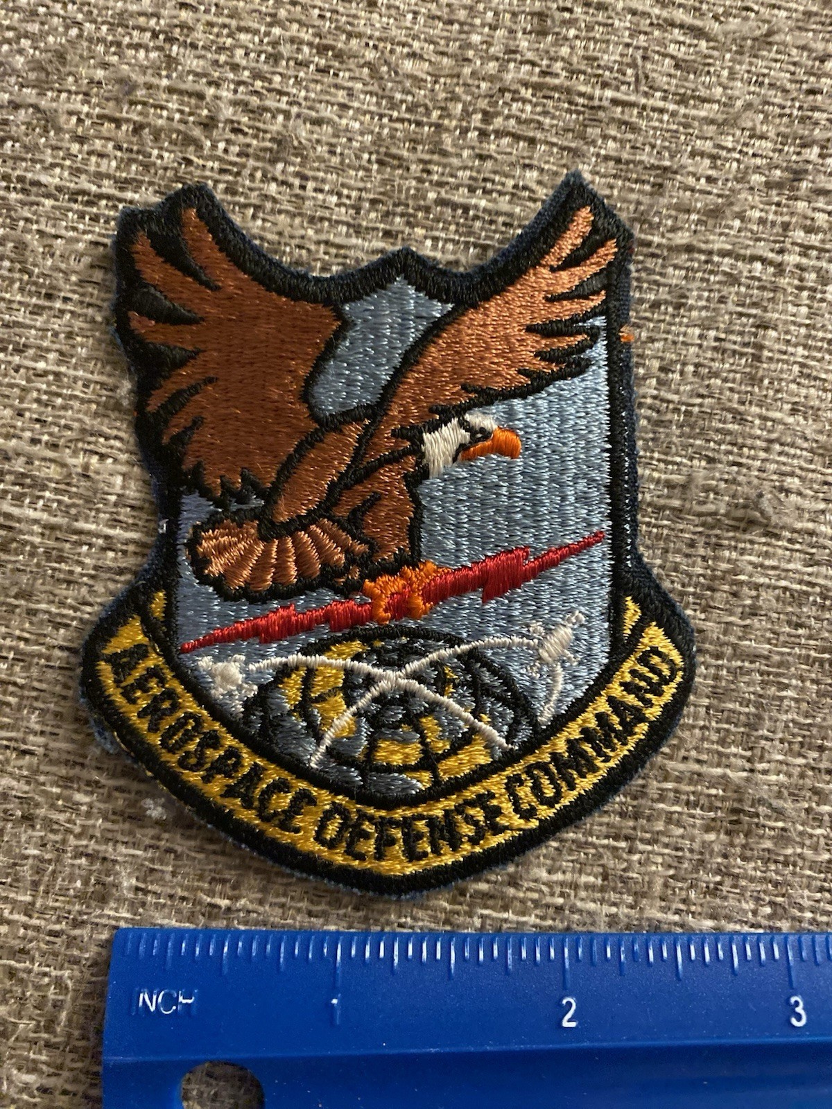 Vintage Aerospace Defense Command Patch Colorado Springs CO USAF INV11827
