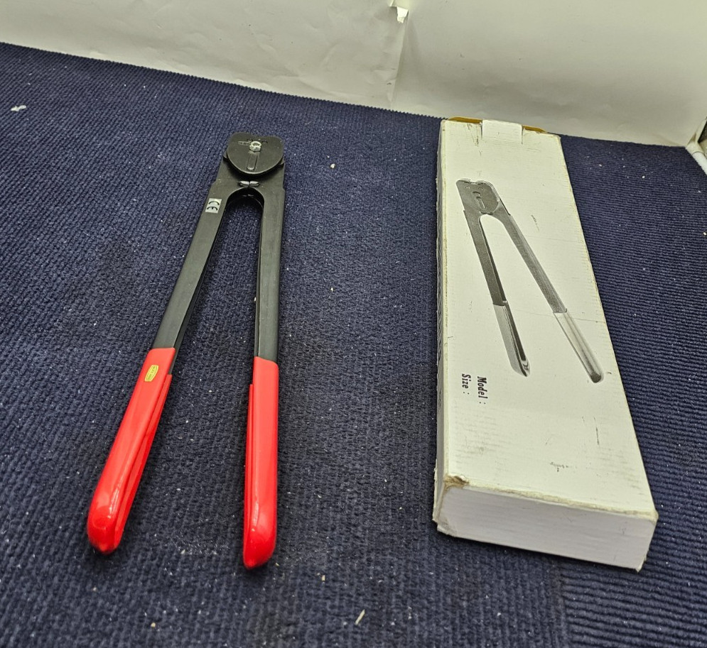 YBICO 1/2" Heavy Duty Manual Strapping Sealer Black, Red Handle Heavy Duty