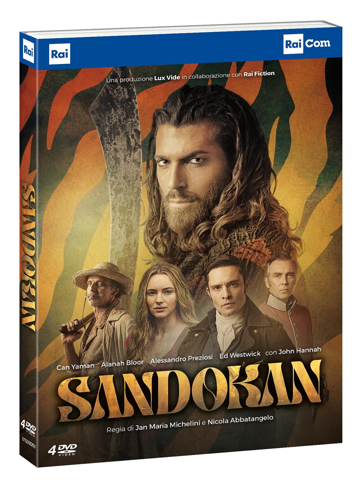 Sandokan (2025) (4 Dvd) (DVD) Can Yaman Lucy Gaskell Samuel Kay (UK IMPORT)