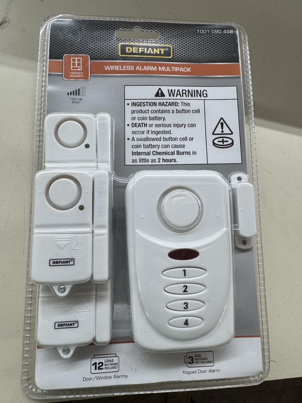 Defiant Wireless Home Security Door/Window Alarm Kit Multipack