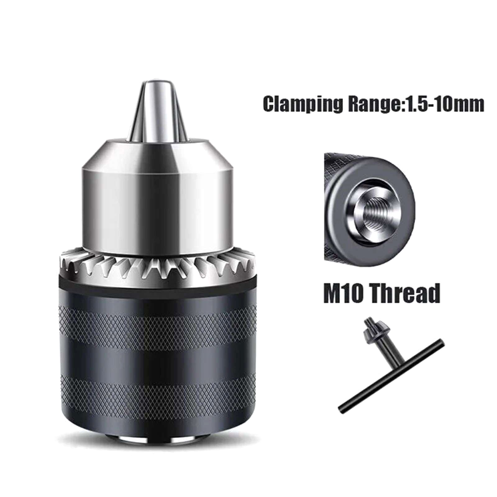 1 PC M10 Angle Grinder Electric Drill Conversion Collet Chuck Head Adapter