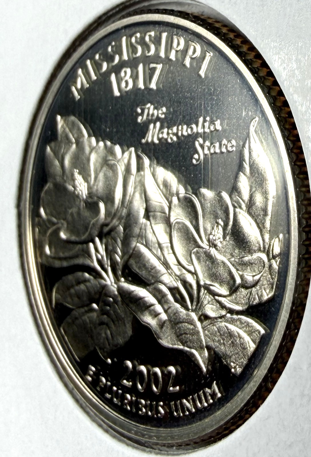 2002 S Proof Clad Washington Quarter, Mississippi - for your quarter book!