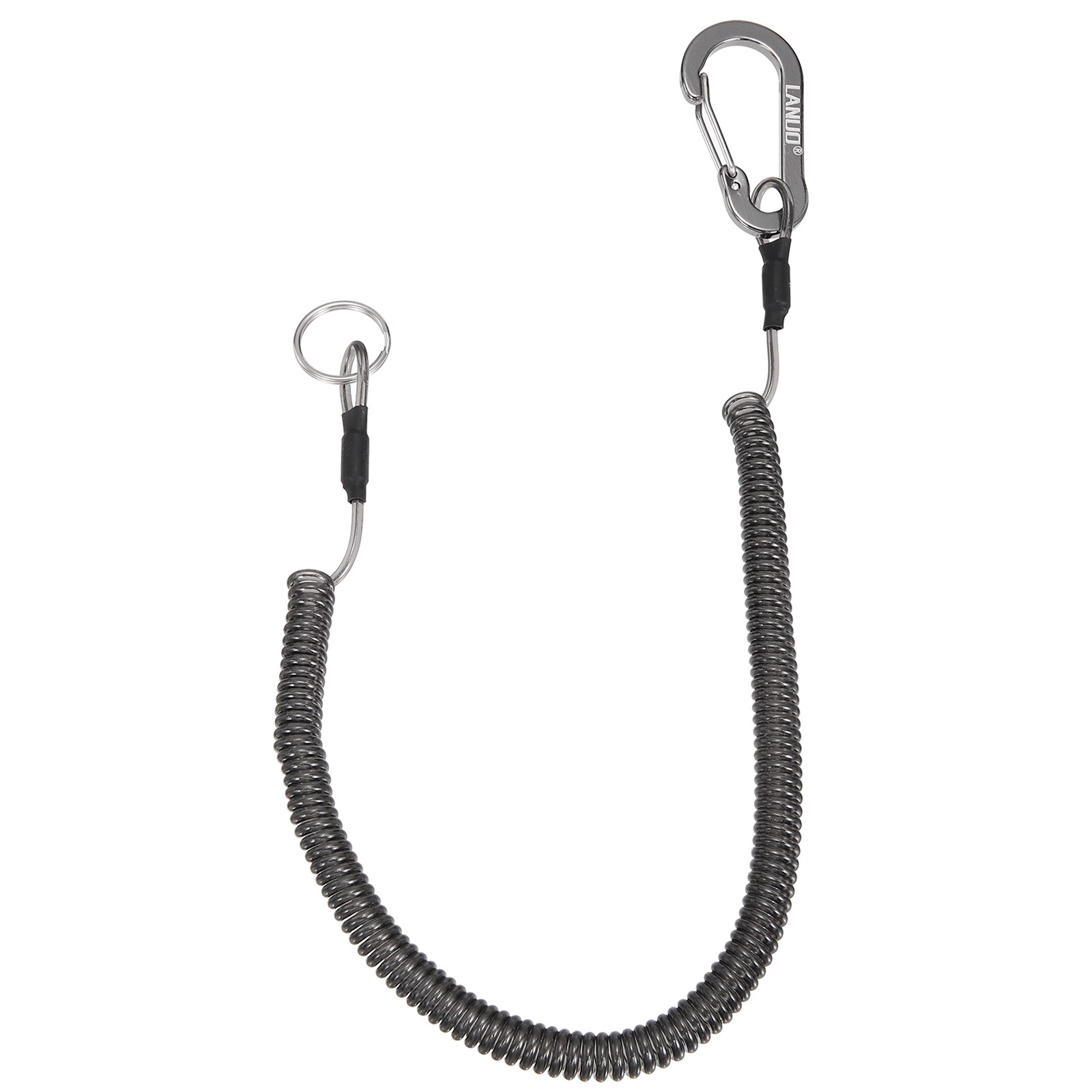 79" Fishing Lanyard Safety Fishing Pole Tether Kayak Paddle Leash Gray