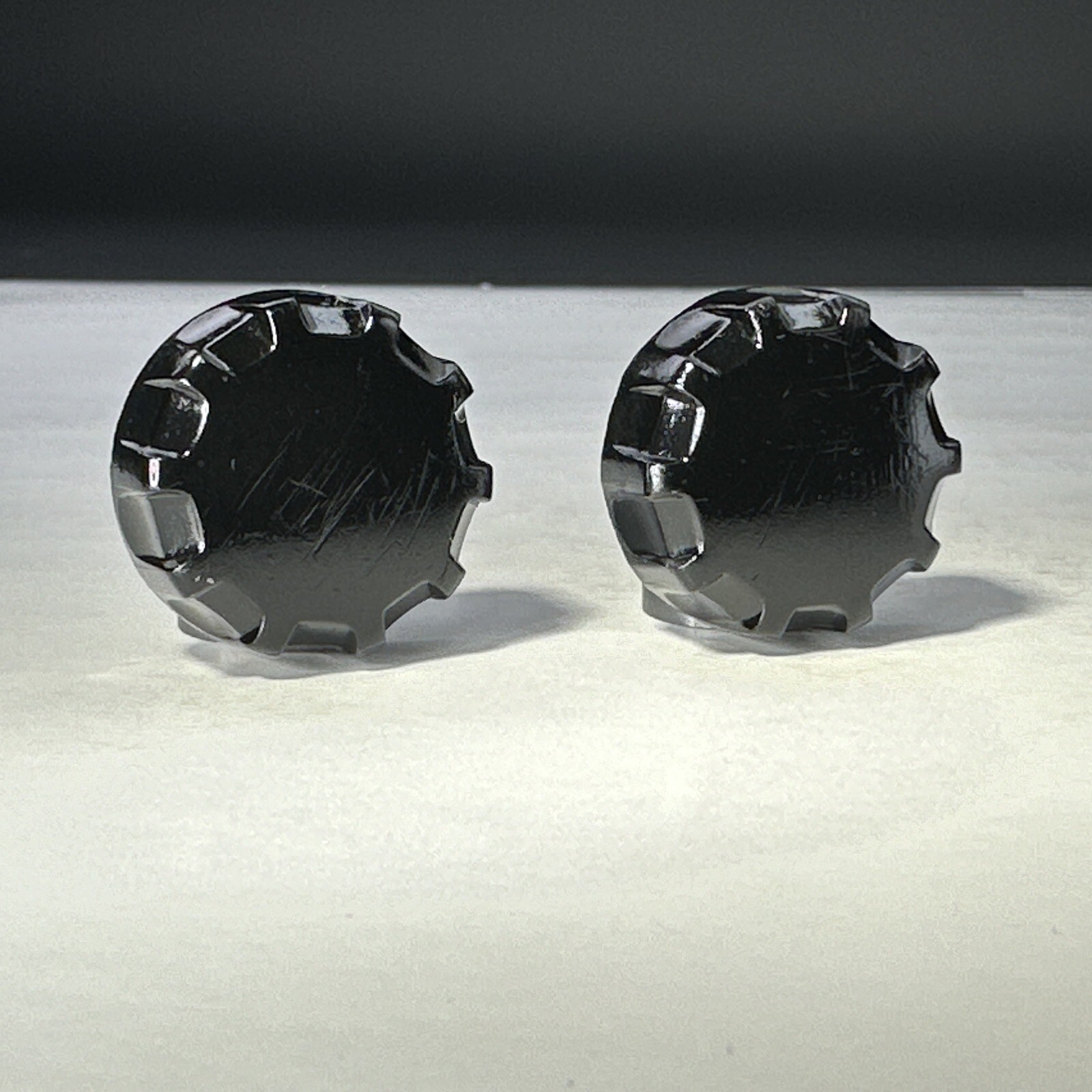 Original Tube Radio Knobs 2pc 1930s-40s Bakelite Vintage 1/4" D Shaft