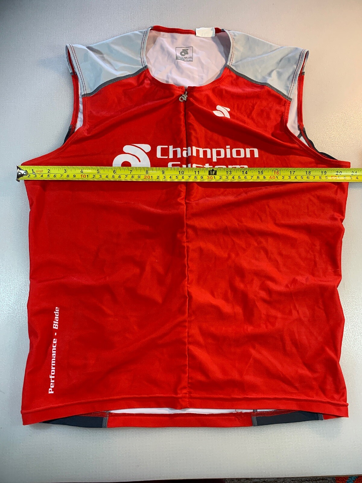 Champion System Mens Performance Blade Long Tri Triathlon Top 2XL XXL (6545-5)