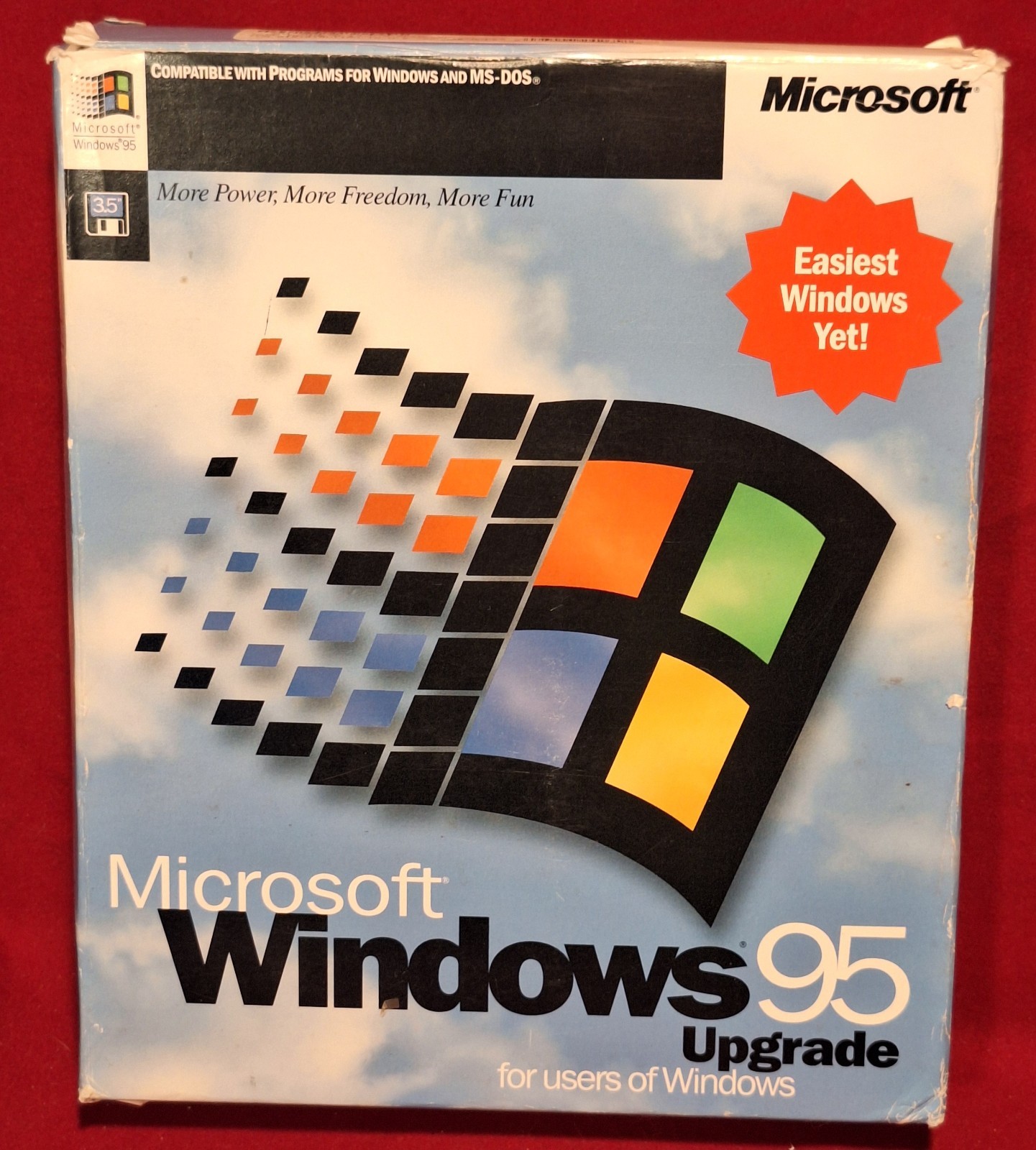 Windows 95 Upgrade 13 Floppies 3.5" Big Box PC Microsoft Vintage OS No Boot Disc