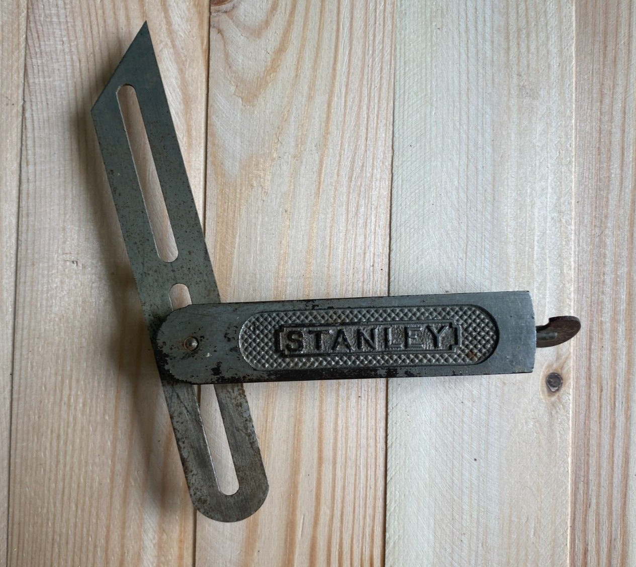 Vintage Antique Stanley Machinist Sliding T Bevel PAT 7-14-08 Made In USA