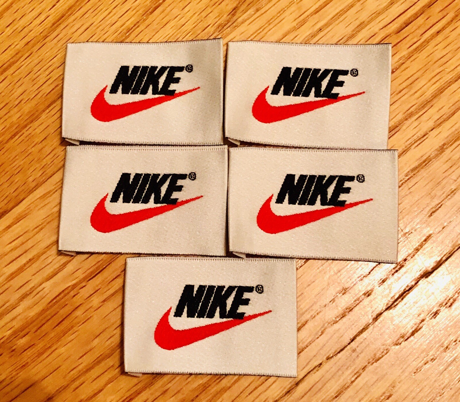 9 x OG Vintage 90's Authentic NIKE Logo Label Jersey Patch Embroidery NBA USA