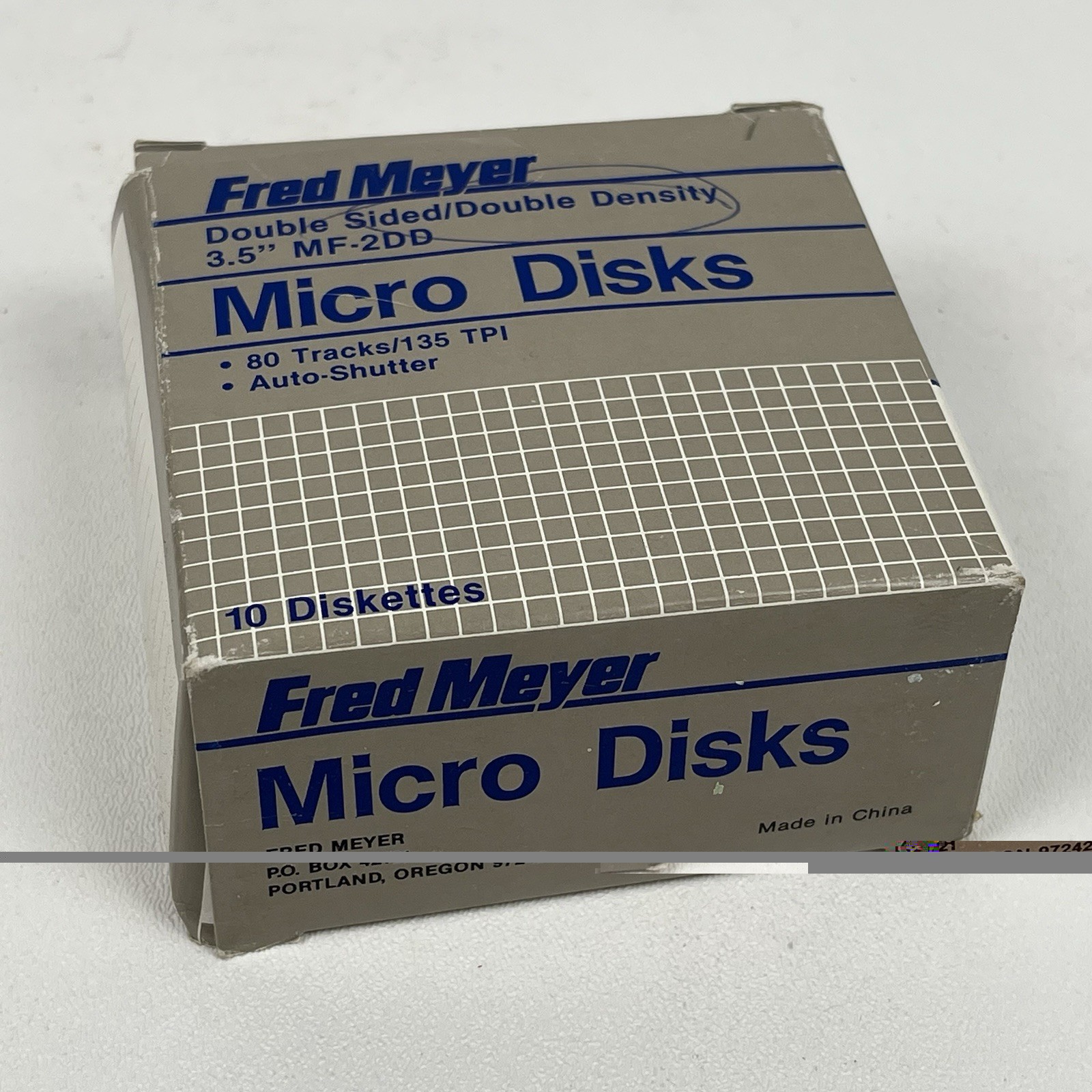 Fred Meyer MF2DD 3.5MM Diskette Double density 8 Disks