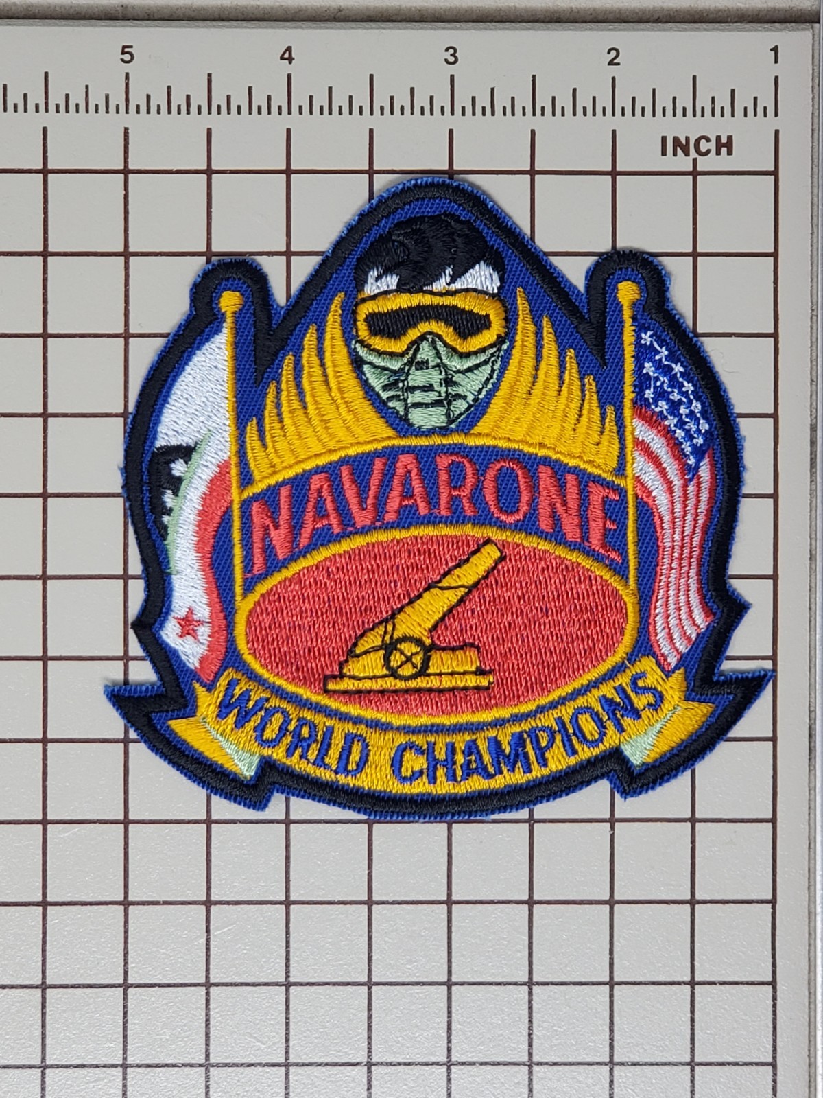Early 90s Paintball Patch - Navarone World Champions