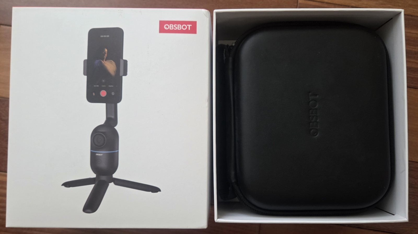OBSBOT Me AI-Powered Auto-Tracking Phone Mount Tripod Black + Extra