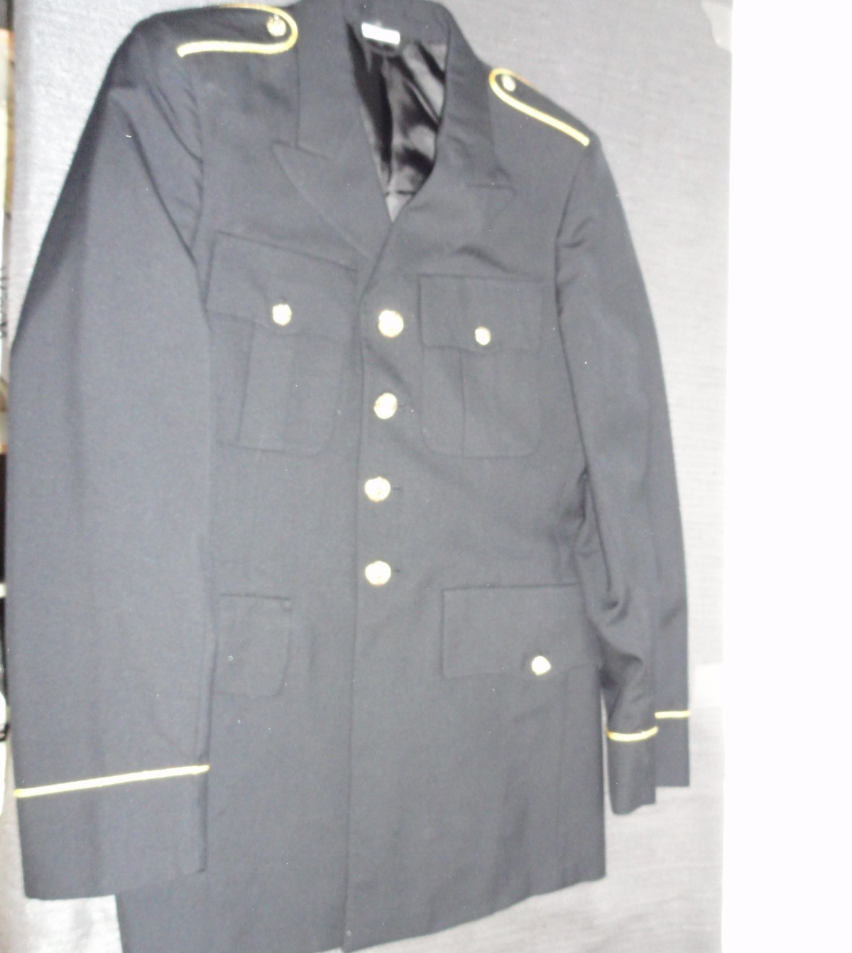 UNITED STATES ARMY SERVICE UNIFORM DRESS BLUE 450 ASU JACKET COAT POLY WOOL 35L