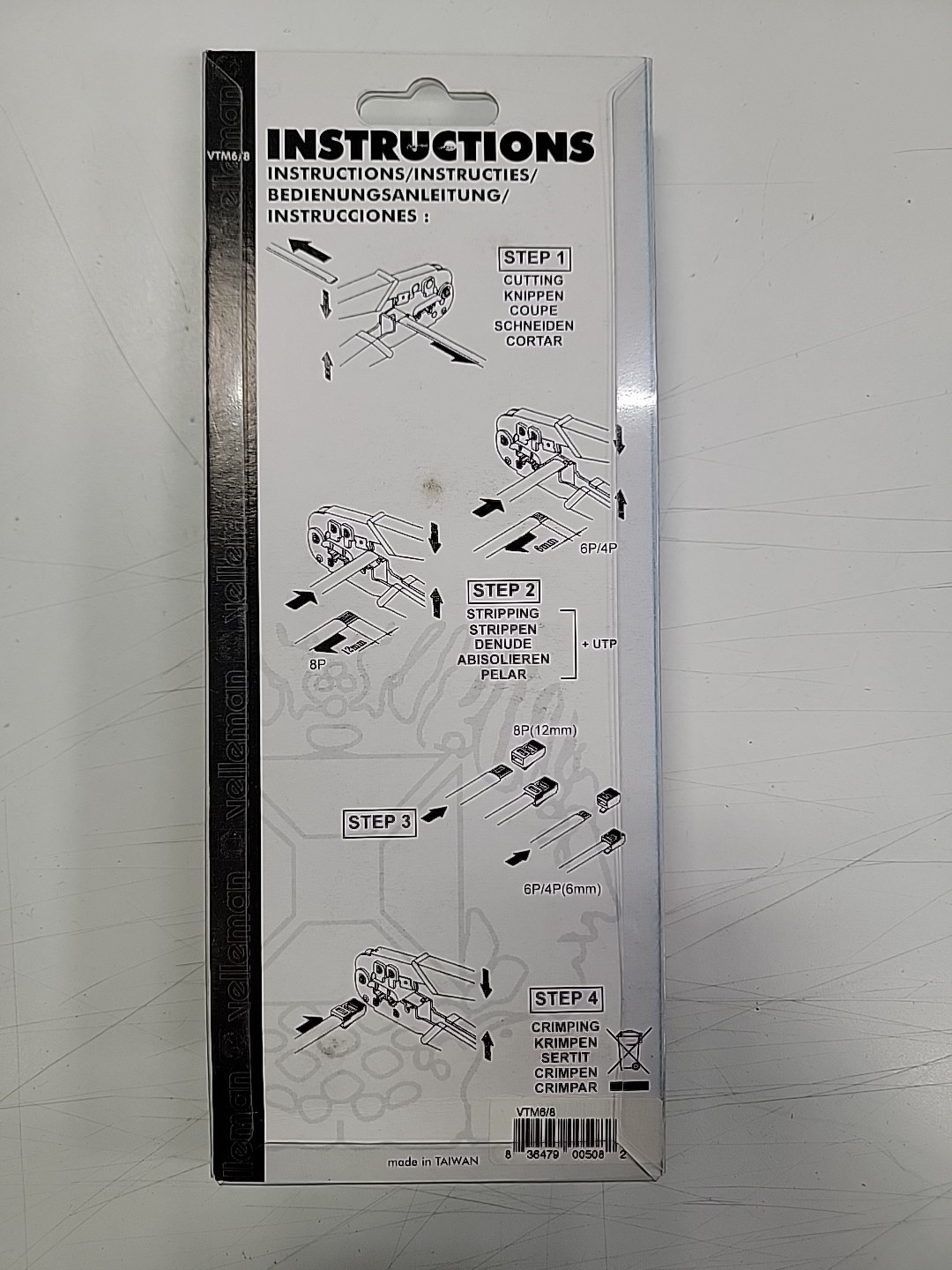 Velleman VTM6/8 Modular Crimping Tool