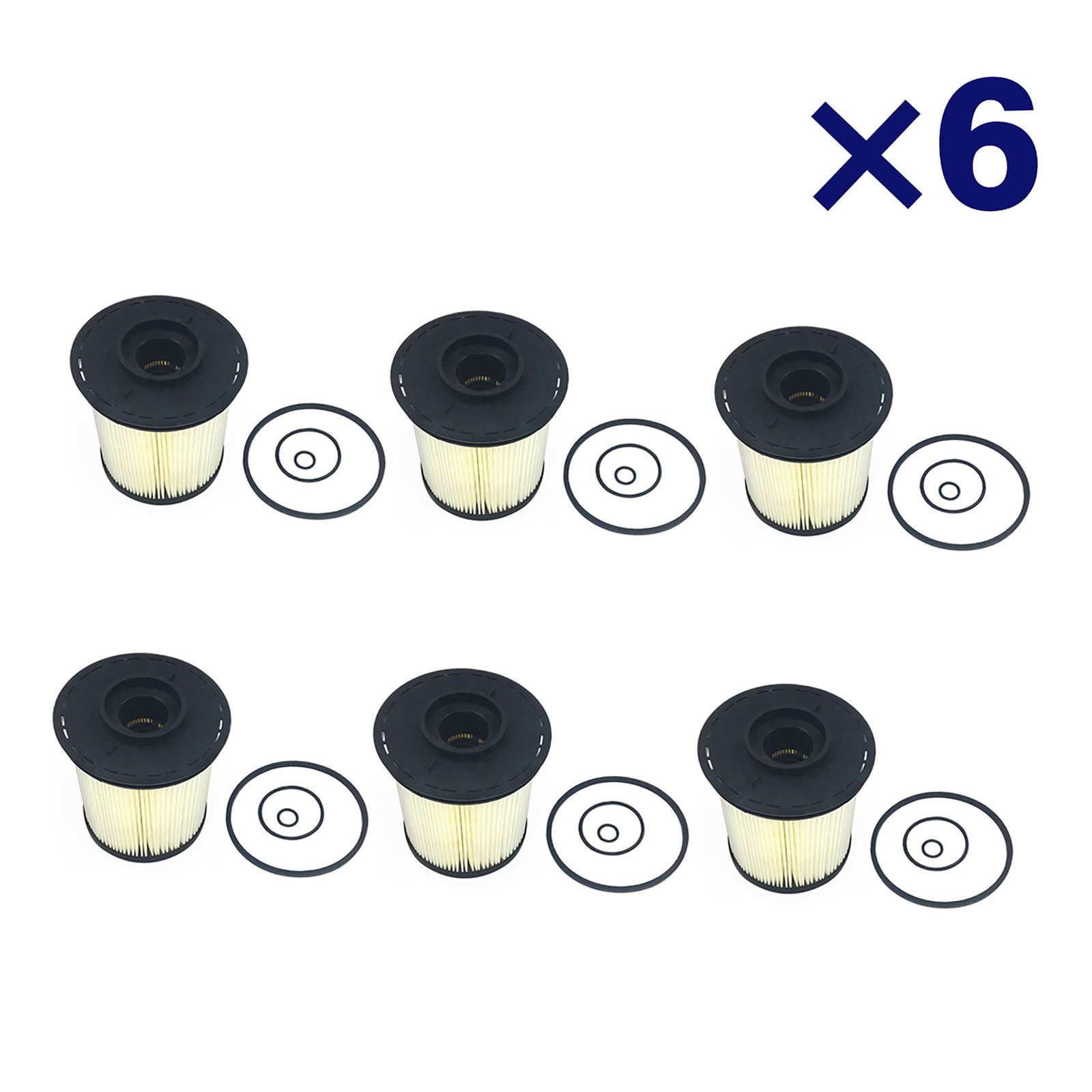 BRAND NEW 6 FUEL FILTERS F59201 FOR DODGE RAM 2500 3500 5.9L TURBO DIESEL