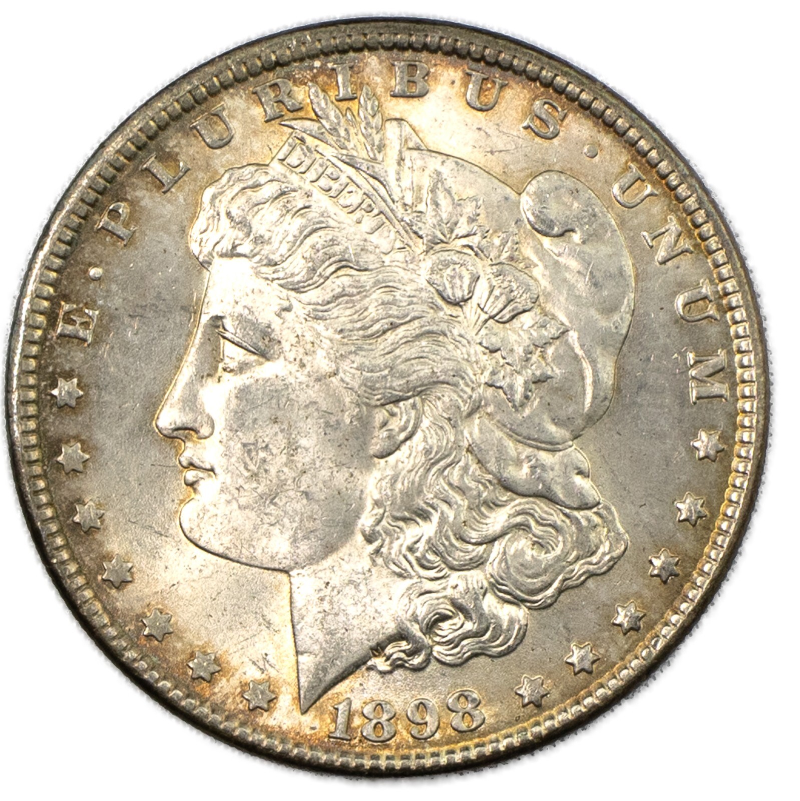 1898-P Morgan Silver Dollar Philadelphia Brilliant Uncirculated BU+