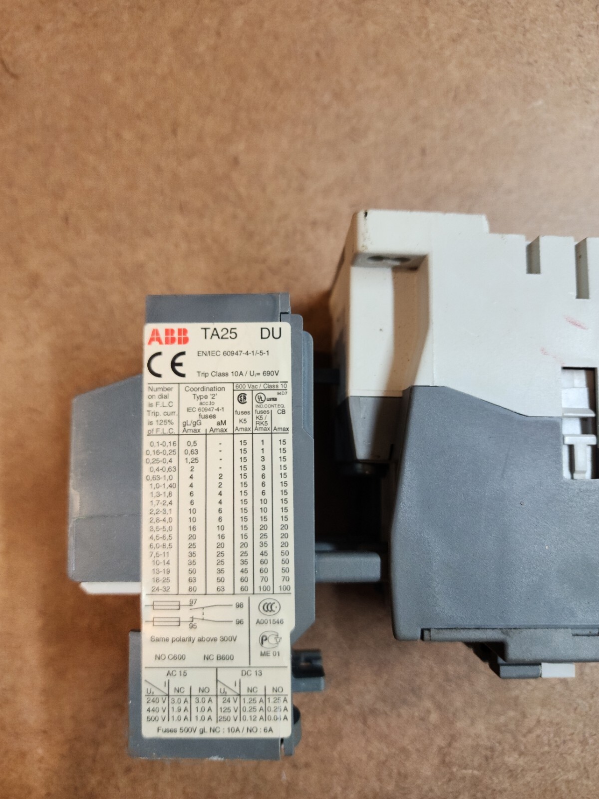 Abb A26-30-10 With Abb Ta25