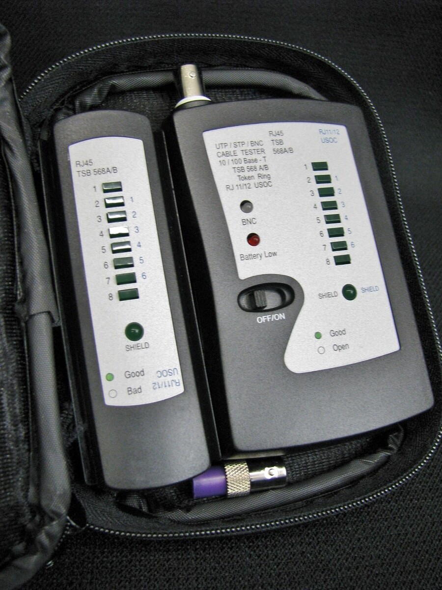 P3 Mfg. Corp. RJ11/12 RJ45 TSB 568 A/B Network Cable Testers Token Ring Etc.