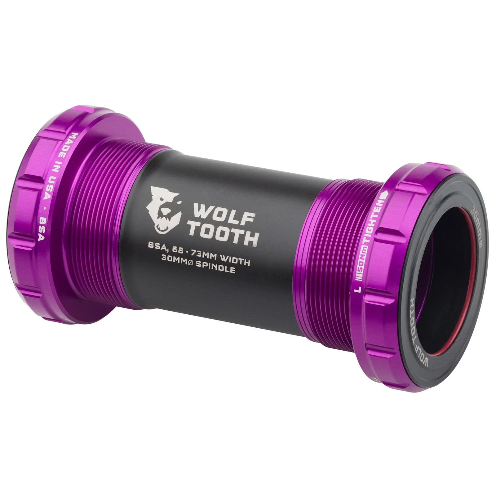 Wolf Tooth 29mm BSA Bottom Bracket - Durable Aluminum, Chrome Steel Bearings,
