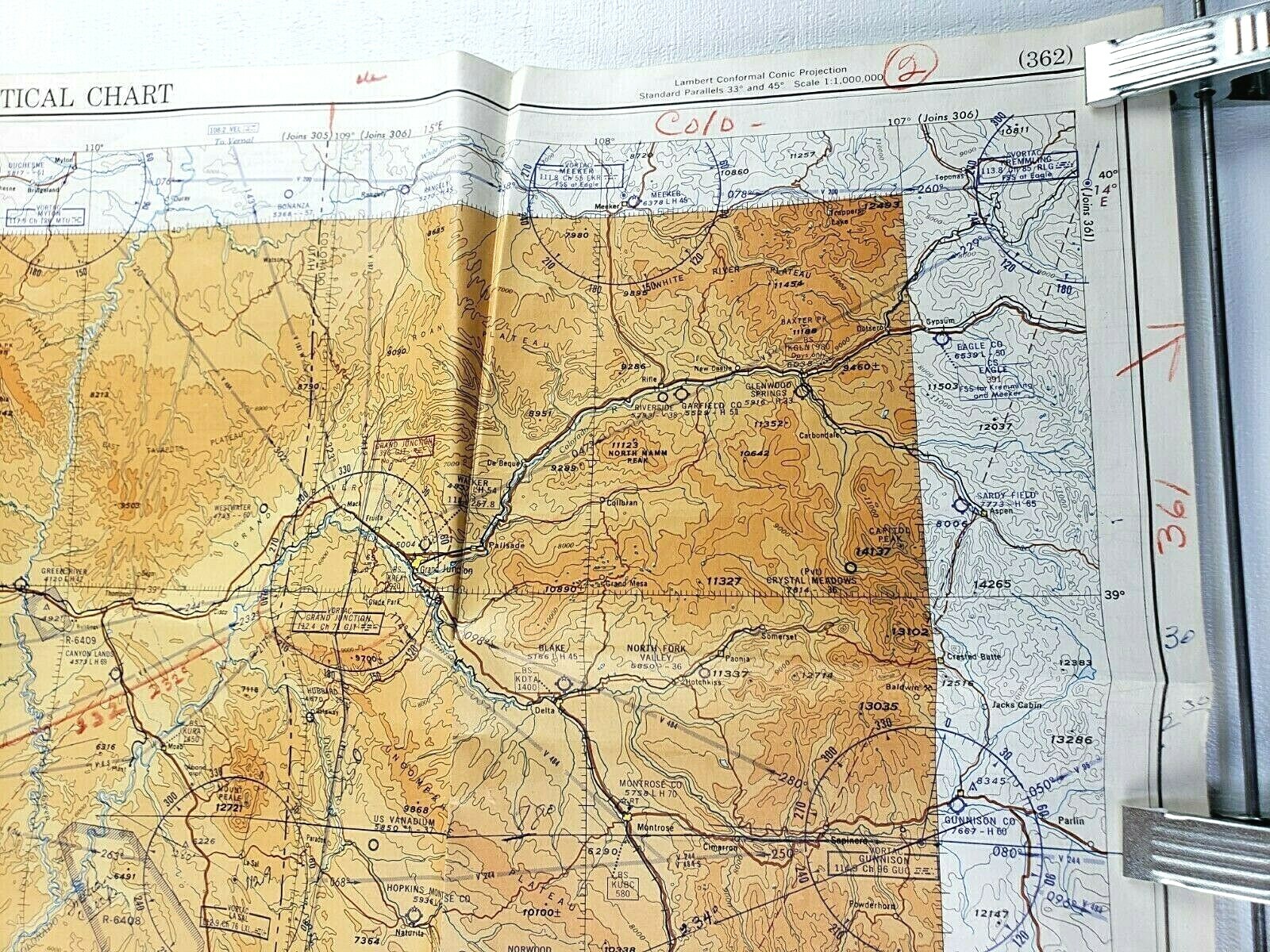 Bryce Canyon World Aeronautical Chart 28th Edition 1965